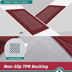 BEQHAUSE Indoor Door Mat 24" x 60", Dirt Trapper Door Mats - Image 4
