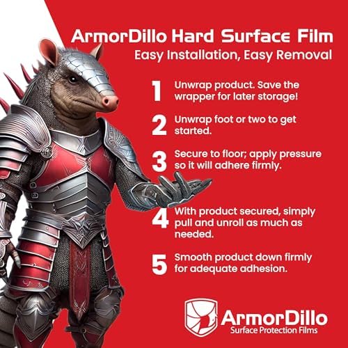 ArmorDillo DIY Friendly New 3-Ply Strong Easy to Use Hardwood Floor, Hard - Image 5