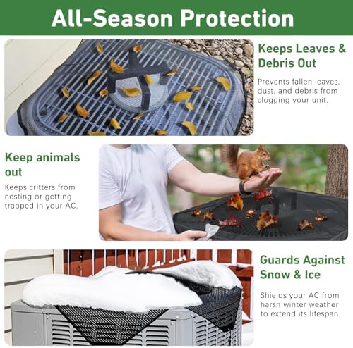 Air Conditioner Covers for Outside, Mesh AC Covers for Outdoor Units, Universal - Image 5