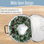 VENO 2 Pack Summer Wreath Storage Container, 36 Inch Clear Wreath Bag, - Image 4