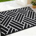 OLANLY Indoor Door Mat 32x20, Low-Profile Doormat, Deep Black by OLANLY