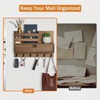 Key Holder Wall Mount, Mail Organizer - Image 4