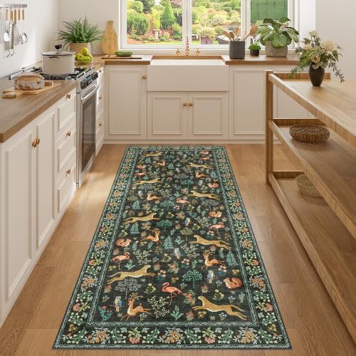 DUKINO 3x7 Hallway Runner Rug, Non Slip Animal Kitchen Runner Rug - Image 4