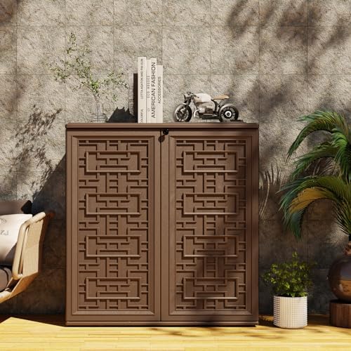 Mrosaa Indoor Outdoor Storage Cabinet Waterproof - Image 4