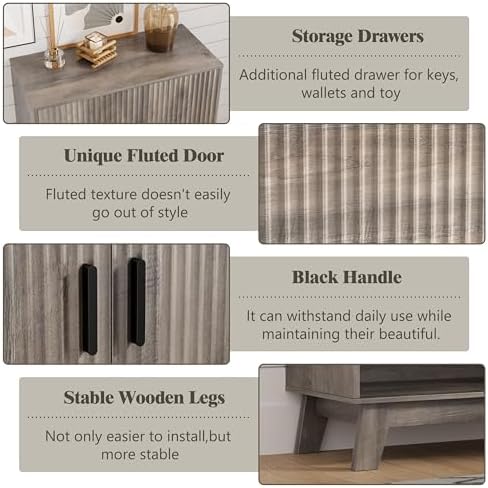 HUANLEGO Shoe Cabinet Storage for Entryway - Image 5