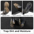 tchdio Front Door Mat Outside Entrance 17"x29" Doormat Mud Dirt Trapper - Image 4