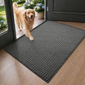 LUMI Washable Indoor Door Mat for Entryway 32x48, Entrance Mat, Deep Gray by LUMI