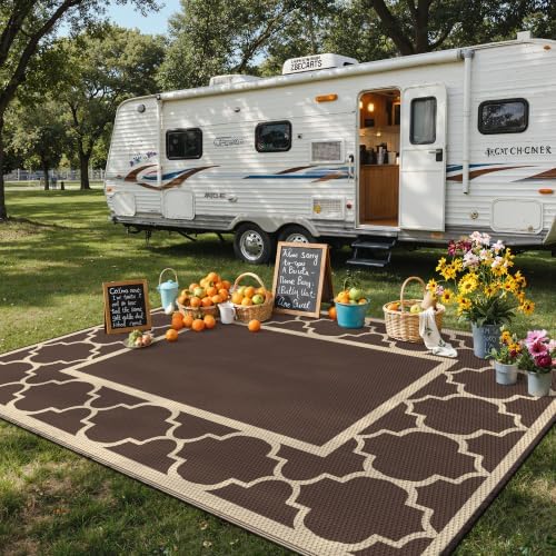 GENIMO Outdoor Rug, Waterproof Plastic Rugs - Image 3