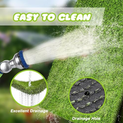 Artificial Grass Fake Grass Lawn Turf 11 ft x 89 ft, GL Realistic Synthetic Pet - Image 4