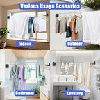 Retractable Clothesline Indoor Outdoor 17.4Ft Non-Sag Drying Rack - Image 5