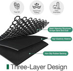 LUMI Outdoor Door Mat Traps & Hides Dirt 32x47, Outside Entrance, Half Black - Image 7