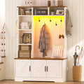CSZZD Hall Tree with Bench & Entryway Coat Rack with Shoe Storage by CSZZD