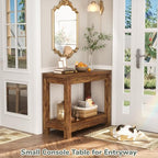 Besiost Farmhouse End Table, Slim End Table - Image 6