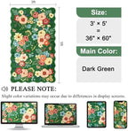 DUKINO 3x5 Area Rugs, Non Slip Floral Washable Rug - Image 2