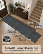 Color&Geometry Runner Rug 28"x96" Non Slip Rubber Backing Hallway Rug - Image 2