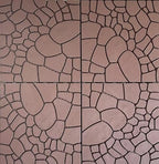 Plastic Interlocking Deck Tiles, 44 Pack, Simulated Cobblestone, Non-Slip Patio by Unknown