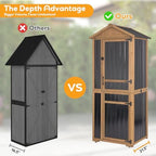 Outdoor Storage Cabinet, Extra-Tall Shed - Image 6