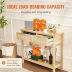 VEVOR Rattan Console Table - Image 5