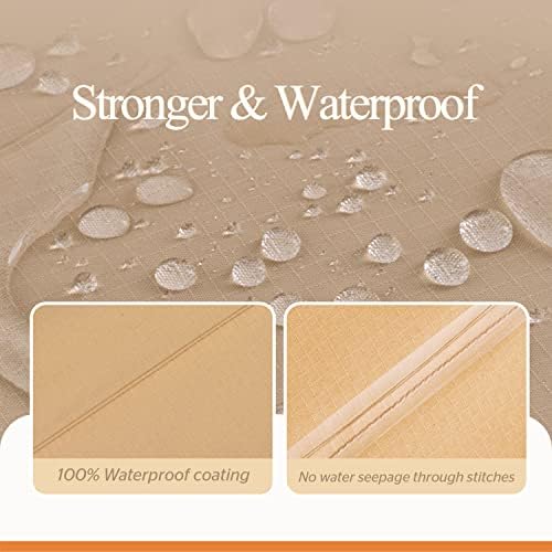 WJ-X3 Large Rectangular Outdoor Table Cover, Waterproof - Image 3