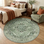 RELEANY Washable Area Rug, Round 5ft - Image 2