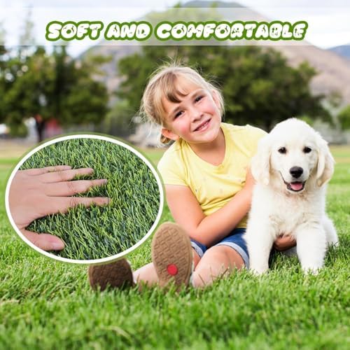 Artificial Grass Fake Grass Lawn Turf 13 ft x 52 ft, GL Realistic Synthetic Pet - Image 5