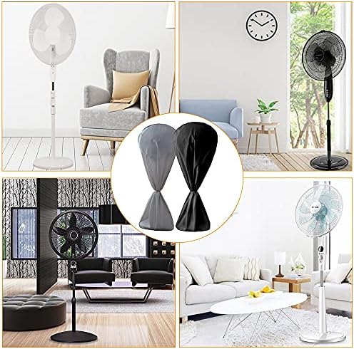Electric Fan Dust Cover 420D Heavy Duty Standing Round Fan Cover Washable All - Image 6
