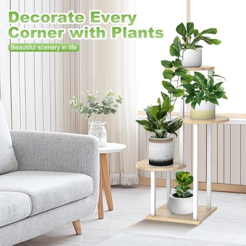 4 Tier Plant Stand Indoor Corner Tall Shelf - Image 4