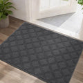 BEQHAUSE Dirt Trapper Door Mat 24" x 36" Non-Slip Washable, Dark Grey by BEQHAUSE