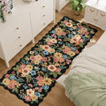 DUKINO 2.6x8 Runner Rug, Floral Washable Kitchen Rugs Non Slip by DUKINO