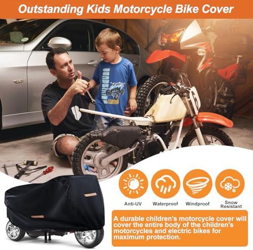 Kids Bike Cover 420D Waterproof Outdoor, - Image 6