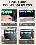 Uniclife 16 Keys Key Lock Box, Wall Mount Key Box, Key Cabinet - Image 3
