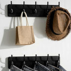 SKOLOO Rustic Coat Rack Wall Mount, 5 Hooks, 17 Inch, Solid Wood - Image 4