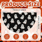 Tinideya Halloween Ghost Doormat Black Semicircle Welcome Mat 27.56'' - Image 2