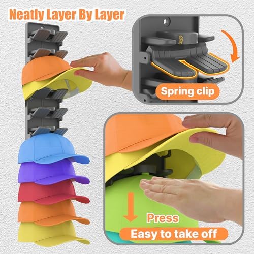 Hat Organizer for Baseball Caps 2 Packs - Image 3