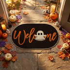 Artoid Mode Boo Halloween Welcome Oval Doormat, Home Decor Low-Profile Switch - Image 2