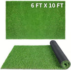 XLX TURF 6FT x 10FT Indoor Outdoor Fake Grass Rug, Artificial Turf Roll by XLXTURF
