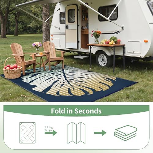 GENIMO Outdoor Rug, Waterproof Plastic Rugs - Image 7