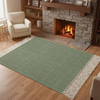Living Room Area Rug 4'x 6', Modern Aesthetics Luxury Print Farmhouse by Debedcor