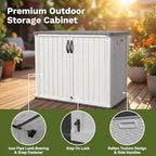 Patiowell 26 Cu.ft Plastic Outdoor Storage Cabinet, Lockable Waterproof - Image 5
