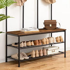 HOOBRO Hall Tree with Bench, Entryway Bench with Coat Rack, Mud Room Rack with - Image 6