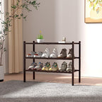 ROMGUAR CRAFT 3 Tier Bamboo Shoe Rack - Image 2