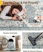 RELEANY Washable Area Rug, Runner 2'6"x10' - Image 5