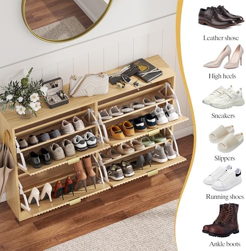 HUANLEGO Shoe Cabinet Storage for Entryway - Image 4