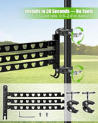 3-Arm Aluminum RV Ladder Clothes Drying Rack w/304 Stainless Steel Clamps - Image 6