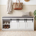 42" Farmhouse Shoe Storage Bench by Tinynest