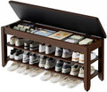 Homleke 39.4" Wide Solid Wood Shoe Rack Bench by Homleke