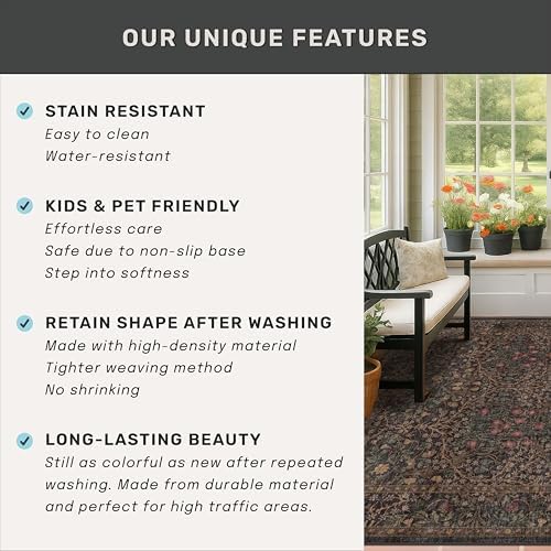 Dark Brown 2x4 Entryway Rug, Small Runners - Image 6