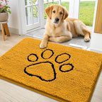 Smiry Dog Door Mat for Muddy Paws, Absorbent Non Slip Dirt Trapper by Smiry