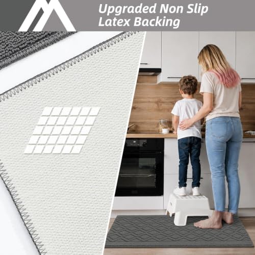 COSY HOMEER Kitchen Rugs and Mats 20"x48" Non Slip Kitchen Mats - Image 3