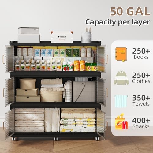 SAILUN 240Gal Extra Large Stackable Storage Bins - Image 2